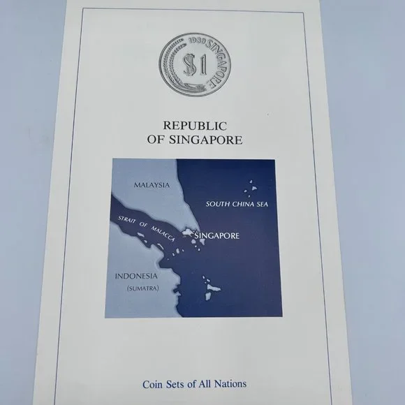Franklin Mint Coin Sets of All Nations Collectible Republic of Singapore VTG - Picture 4 of 11